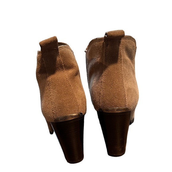 Michael Kors Women's Evaline Pull-On Dress Booties Brown Ankle Boots Size 8 M - Picture 3 of 6